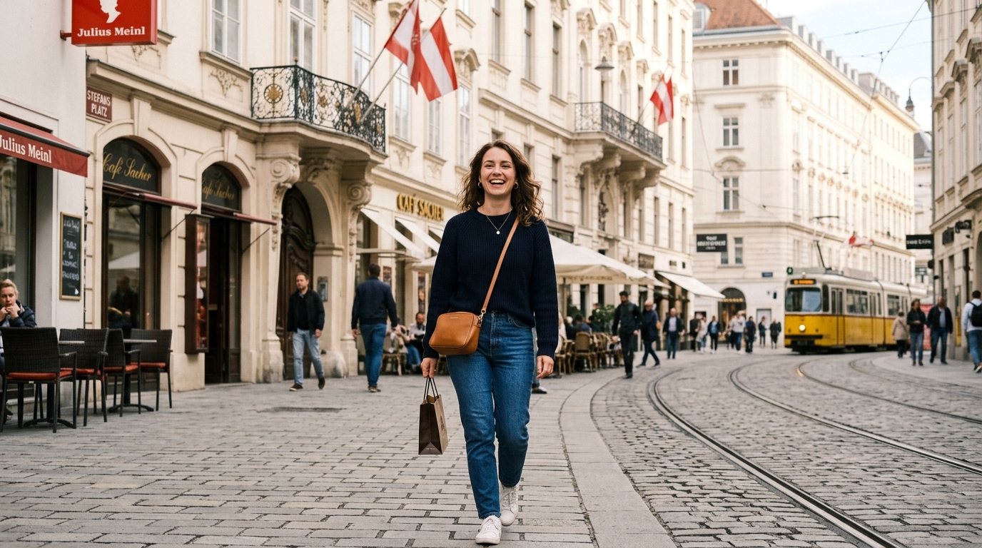 Person bei der Entspannung in einem Wiener Park — Datenmonitoring per Smartwatch